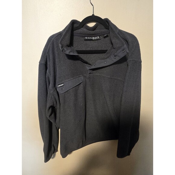 DRI DUCK Brooks Sherpa Mountain Fleece Pullover Jacket Mens Dark Gray Size XL - Picture 1 of 5